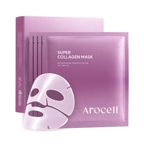 AROCELL Super Collagen Overnight Hydrogel Mask with Retinol & Stem Cells - 4 Pack