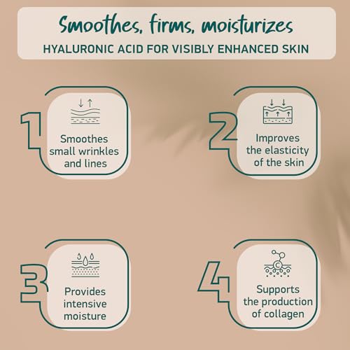 Hyaluronic Acid Cream + Q10 - Quadruple Anti-Wrinkle Complex - Anti-Aging - Day & Night Cream - Highly Dosed Moisturizing Cream - For Face & Decollete