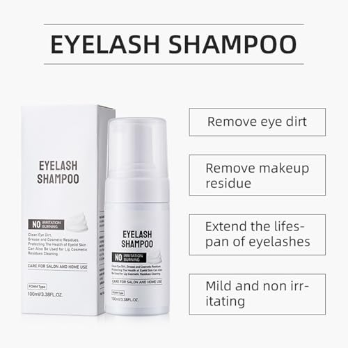 Eyelash Extension Cleansing Foam - 3.4 fl oz Lash Shampoo
