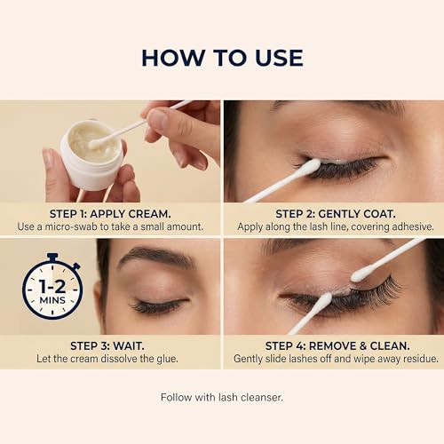 Eyelash Extension Glue Remover Cream - Fast Acting 1-3 Min