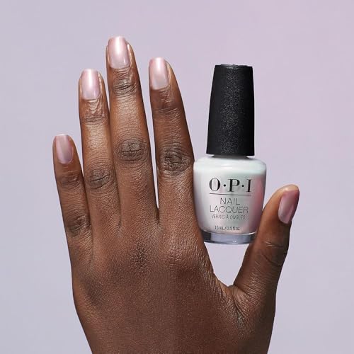 OPI Glazed N' Amused Nail Lacquer - Sheer White Pearl, Long-Lasting, Chip-Resistant