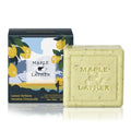Maple & Lather Triple Milled Bar Soap with Shea Butter, Lemon Verbena Scent, Long-Lasting, Exfoliating, Moisturing, Sustainably Sourced, 209g - Made in Provence, France