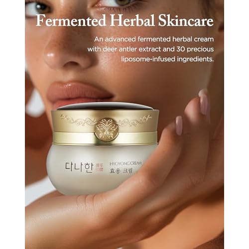 Hyoyong Cream ? Korean Herbal Fermented Face Cream with Deer Antler & Royal Jelly ? Helps Improve Look of Firmness, Rich Dewy Nourishment for Dry Mature Skin, Elasticity, Intensive 1.69 fl oz