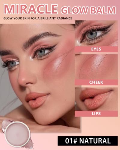Lestpola Natural Miracle Glow Balm Tinted Cream Blush - Long-Lasting & Waterproof