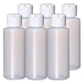4 Oz Plastic Squeeze Bottles with Flip Top Spout (Pack of 6)