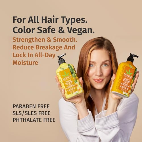 Hempz Shampoo & Conditioner Set - Floral & Banana Scent, 33.8 fl oz