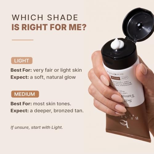 Beauty by Earth Self Tanner Lotion - Natural Glow, Medium Shade