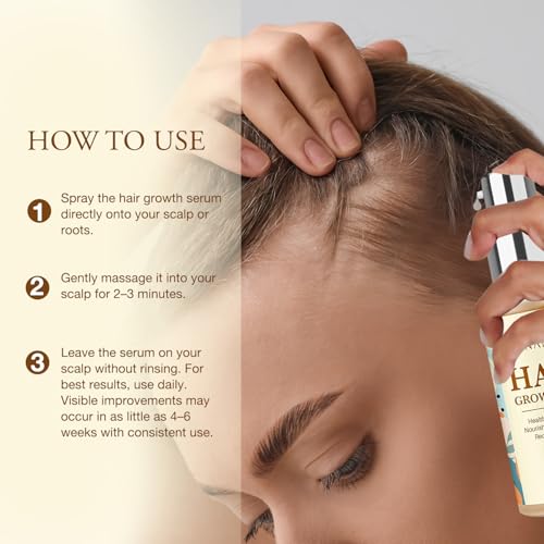 Hair Growth Oil with Biotin & Rosemary – Nourishing Serum for Thicker, Fuller Hair