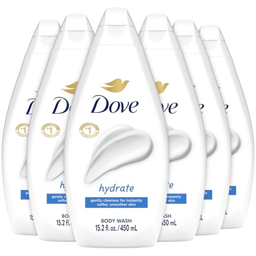 Dove Body Wash, Hydrate 6-Pack ? Moisturizing Cleanser for Smooth, Soft Skin, 15.22 Oz Ea