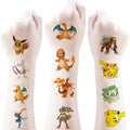 Pokemon Temporary Tattoos - 40 Sheets Fake Body Stickers