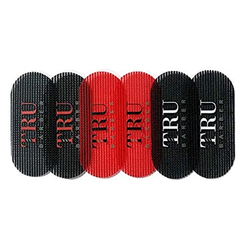 TRU BARBER Hair Grippers Bundle Pack of 6 - Red, Black & More for Men & Women