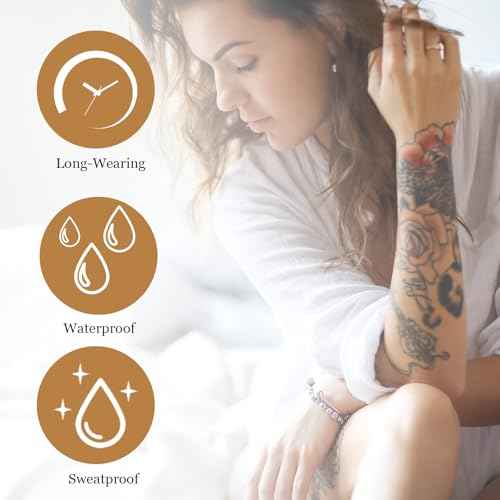 Tattoo Cover Up Makeup Waterproof - 2 Colors Adjustable Tattoo Concealer for Tattoos, Scars, Spots & Vitiligo - Sweatproof Cover Up Concealer for All Skin Tones
