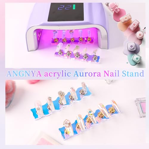 ANGNYA Magnetic Nail Stand for Press Ons & Nail Art Practice