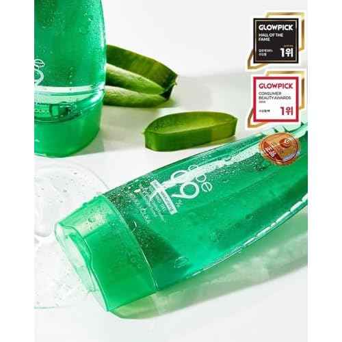 HOLIKA HOLIKA Aloe 99% Soothing Gel Fresh Moisturizing, 8.5 Ounce, 250ml 2 Pack - No Sticky 99% Aloe Vera Sunburn Relief - Moisturizing, Fast Absorbing for Face, Skin, Body&Hair