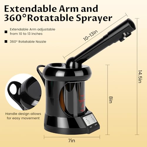 Professional Facial Steamer with Nano Ionic Mist & Extendable Arm