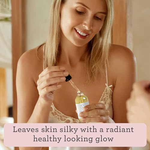 Lizush Lavender Body Oil - 2 oz Natural, Vegan, Non-GMO Moisturizing Bath Oil for Silky Skin with Premium Essential Oils - Handmade in the USA