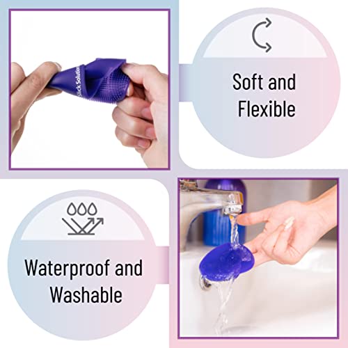 Silicone Facial Cleansing Brush 4 Pack - Pink, Purple, Blue Skin Care Tools