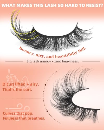 Fox Eye False Eyelashes - Wispy 7 Pairs Mink Lashes