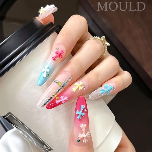 Silicone Cross Nail Art Molds for 3D Flower Designs