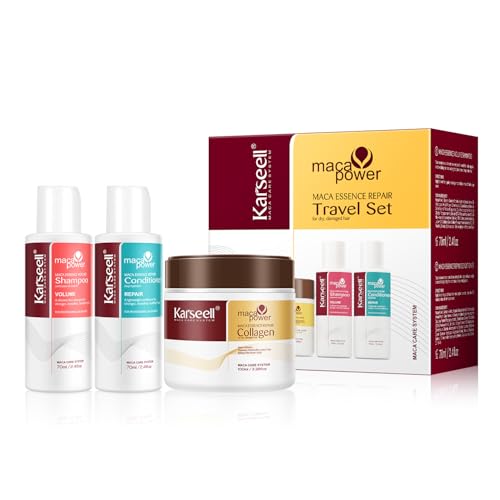 Karseell Travel Hair Care Set with Collagen Mask 3-Piece