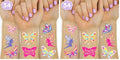 xo, Fetti Butterfly Tattoos for Kids - 34 Glitter Designs