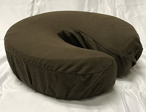 Therapist's Choice Microfiber Massage Table Face Cradle Covers (4-Pack, Brown)