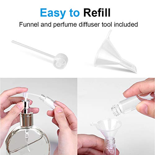 Zingso Mini Refillable Travel Perfume Atomizer Set - 3x6ml