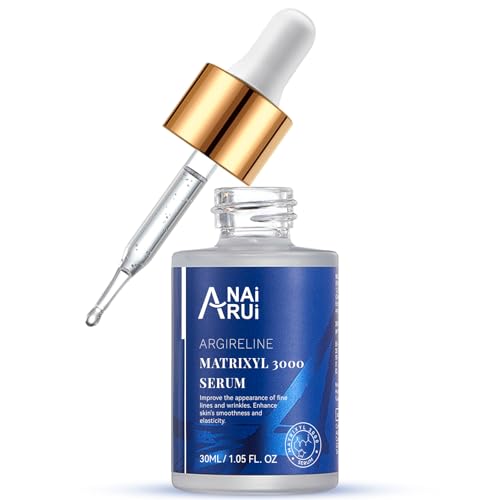 ANAI RUI 10% Argireline Serum+ Matrixyl 3000 Pure Hyaluronic Acid For Face Deep Wrinkle Reducer,Anti-Aging, Collagen Boosting, Peptides Serum for Face1.05 Fl.oz