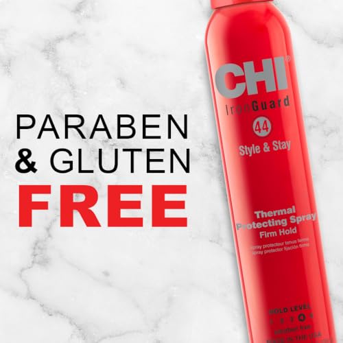 CHI 44 Iron Guard Heat Protectant Hairspray – Firm Hold, 2.6 Oz