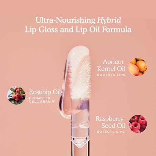 Tower 28 ShineOn Milky Lip Jelly, PISTACHIO, Non-Sticky, Hydrating Vegan Lip Gloss in Milky Nude Pink, Moisturizing Apricot and Raspberry Seed Oil, Clean, Cruelty Free