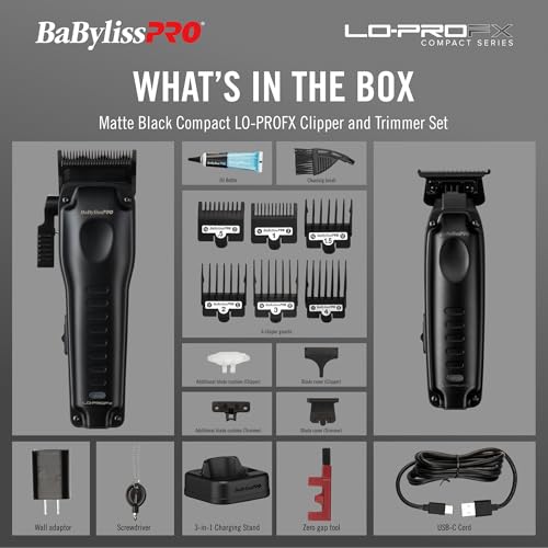 BaBylissPRO LO-PROFX Compact Cordless Trimmers for Men