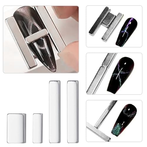 5pcs Cat Eye Nail Magnet Set - Double-Ended Tool for Stunning Designs