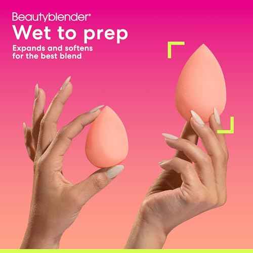 Beautyblender¢ç | Orange Beauty Blender Makeup Sponge, Super-Soft Foam Easily Blends Foundations, Powders & Creams, Made in USA, Reusable, Washable, Streak Free Application, Vegan, Cruelty Free