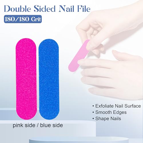 Qsnidy 30 Pack Disposable Manicure Kit - 3-Piece Nail Tool Set