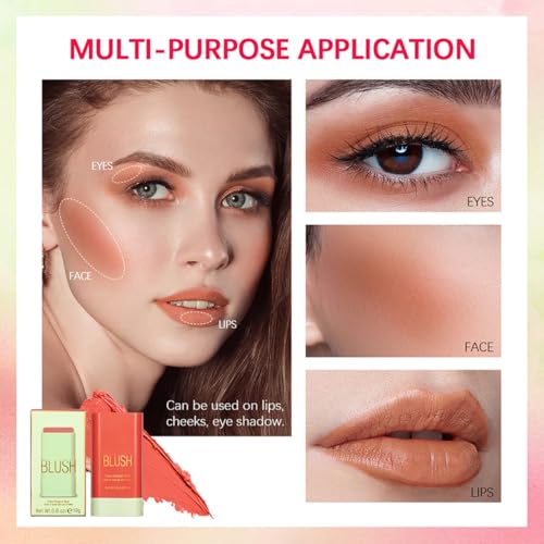 FYEBOO Cream Blush Stick 3-in-1 Makeup - Waterproof