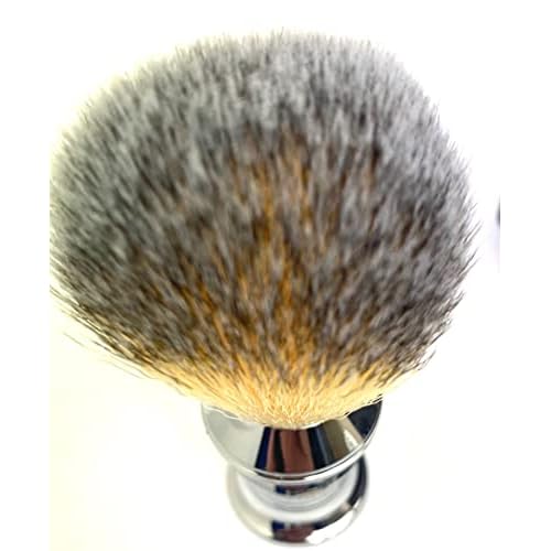 G.B.S Men's Wet Shaving Gift Set, Stainless Handle Shaving Brush, Stainless Shave Soap Bowl and Natural Shaving Soap, 3 Pieces Grooming Kit for Men