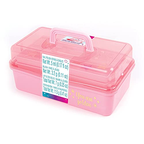 3C4G Pink and Gold Makeup Storage Set for Kids