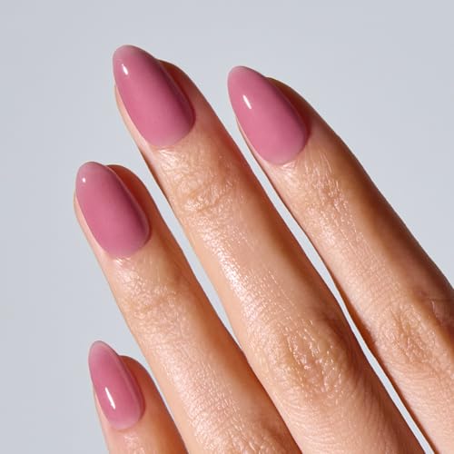ohora Gel Press On Nails - Mauve Pink, Medium Oval, 30 Tips