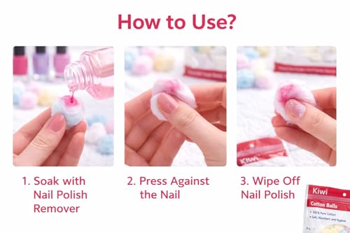 Cotton Balls Pack - 200 Soft, Lint-Free, Absorbent Makeup & Skincare Cotton