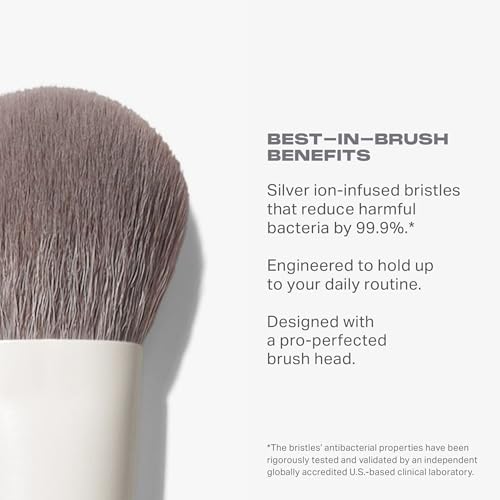 Morphe Rounded Liquid & Cream Blush Brush - Dense Makeup Tool for Sculpting & Blending