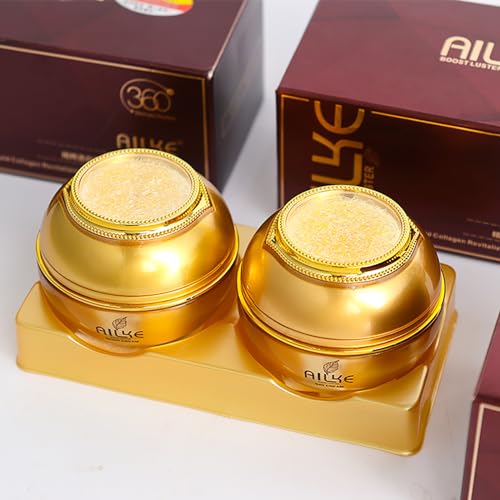 AILKE Skin Glowing Day & Night Face Cream, Clean Skin, Nourishing, Boost Radiance, With Algae Extract, Collagen, Clean Stains For Men And Women