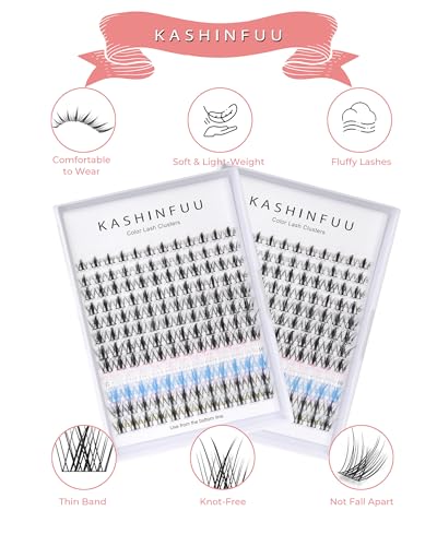 Manga Lash Clusters 144PCS - 5 Color DIY Eyelash Extensions