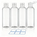 4 Pack TSA Approved Travel Bottles - Refillable 3.4oz Toiletry Containers
