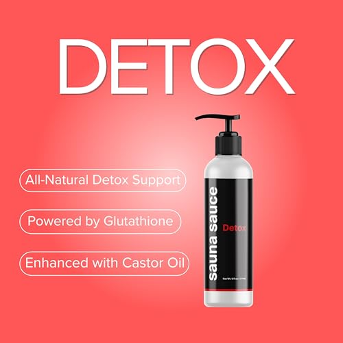 Sauna Sauce Detox ? All-Natural Sauna Lotion with Glutathione & Castor Oil, Cooling Eucalyptus Peppermint Lotion for Detox, Recovery & Longer Sauna Sessions (6 oz)