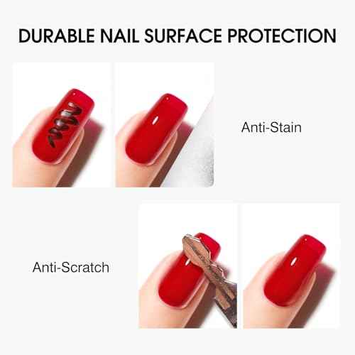 VENALISA No Wipe Gel Top Coat- High Gloss Shiny Long Lasting Top Coat Clear Gel Nail Polish, Soak Off Nail Art Home and Professional Manicure