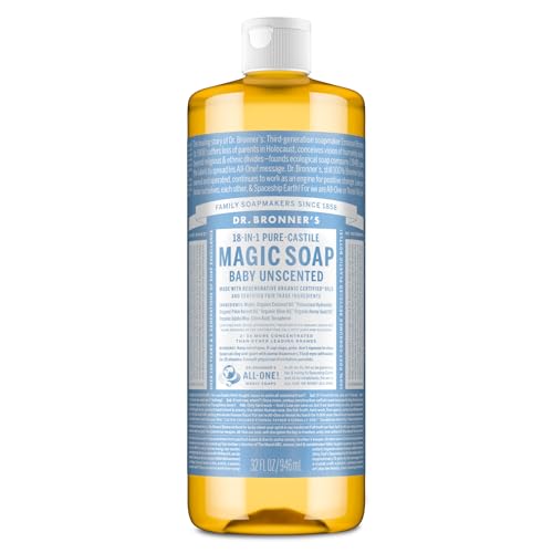 Dr. Bronner's Pure Castile Baby Unscented Liquid Soap 32oz