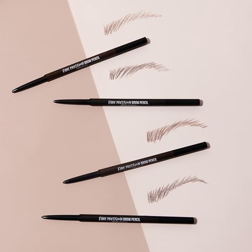 Kiss Professional Brow Pencil with Spoolie, Ultra-Fine Precision Point