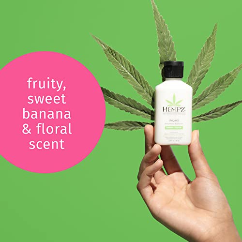 Hempz Body Lotion - Floral & Banana Daily Moisturizing Cream,Shea Butter Hand and Body Moisturizer - Hemp Lotion - Skin Care Products,Hemp Seed Oil - Mini,2.25 oz.,(Pack of 2)