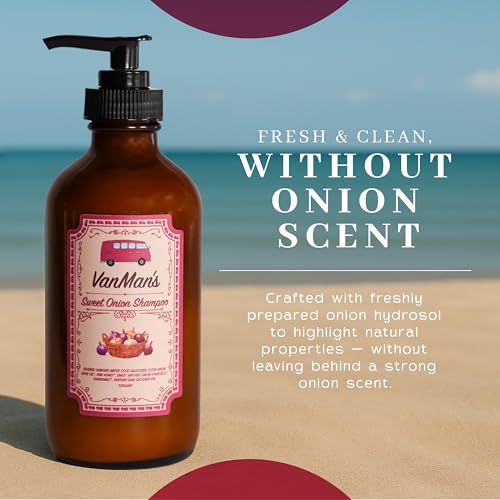 VanMan Sweet Onion Shampoo – 8 oz with Olive Oil & Honey