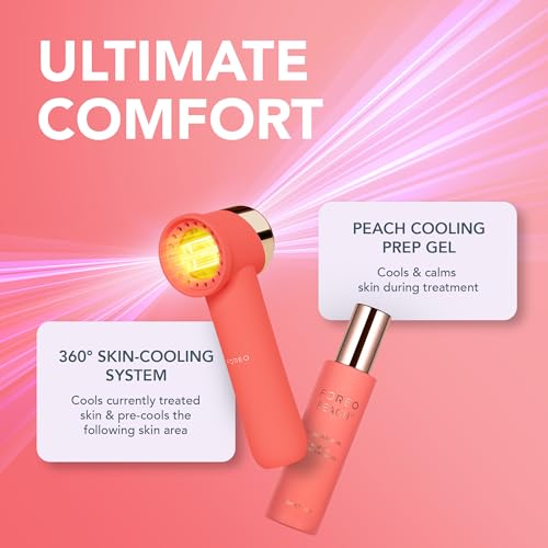 Travel-Friendly IPL Hair Removal Device - Peach 2 Go Coral - Painless Body & Face Treatment